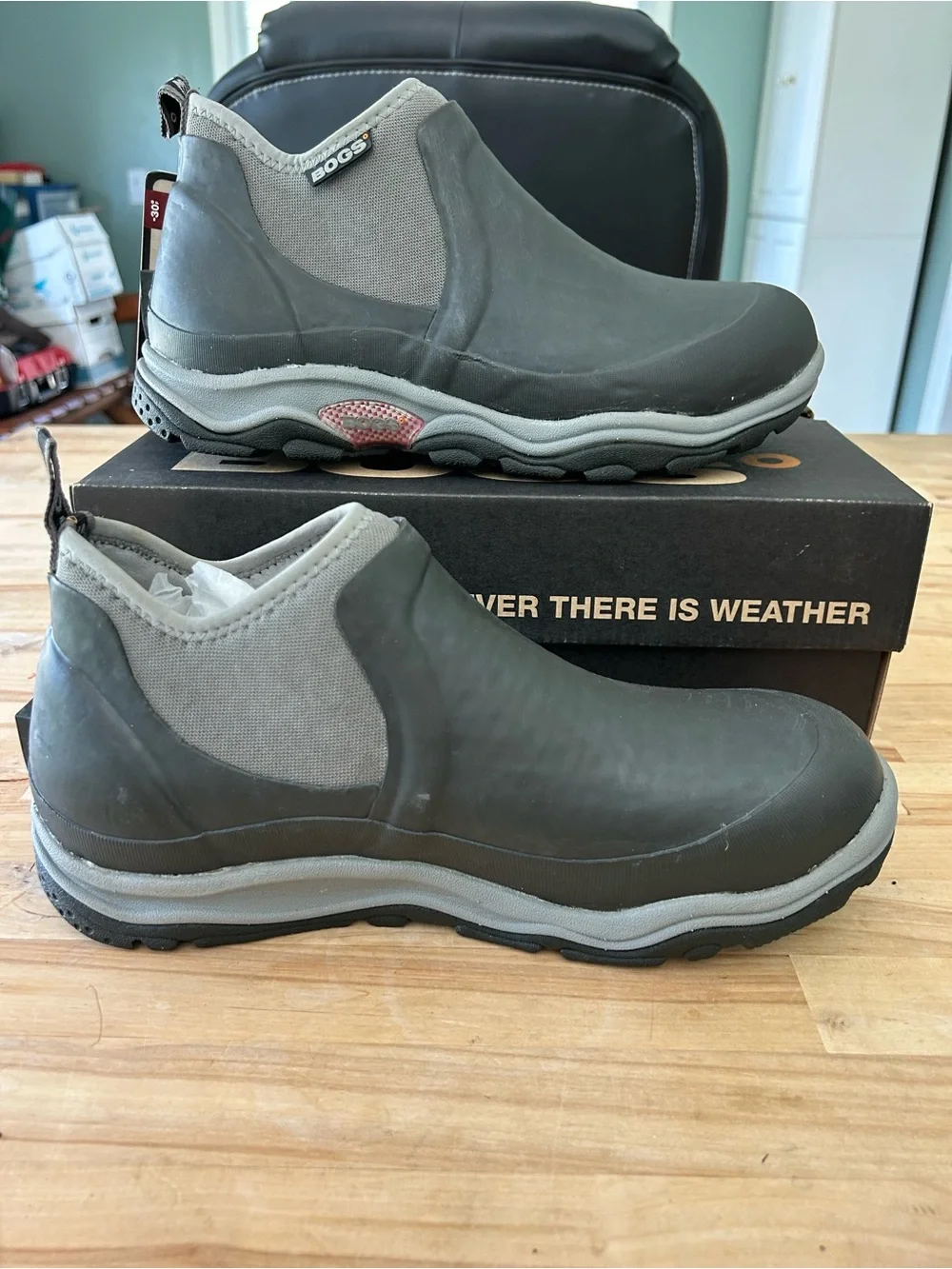 Bogs Women’s  Black and Gray Waterproof Ankle Work Boots